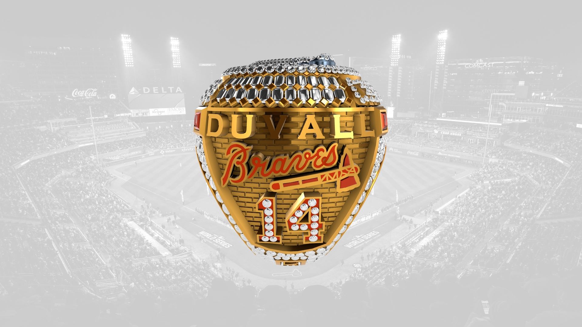 2021 Braves World Series Ring - Adam Duvall